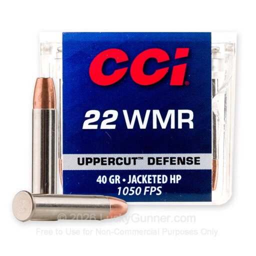 22 WMR - 40 Grain JHP - CCI Uppercut - 50 Rounds