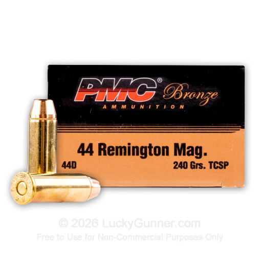 44 Mag - 240 Grain TCSP - PMC Bronze - 500 Rounds