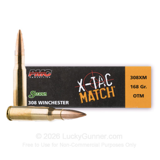 308 - 168 Grain OTM - PMC X-TAC Match - 200 Rounds