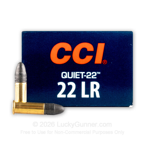 22 LR - 40 Grain LRN - CCI Quiet - 500 Rounds