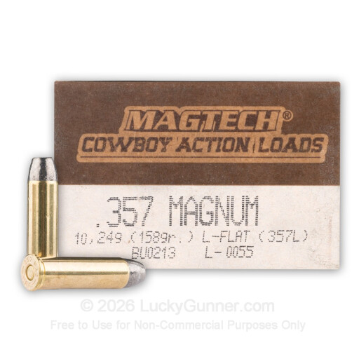 357 Mag - 158 gr LFN - Magtech Cowboy - 50 Rounds