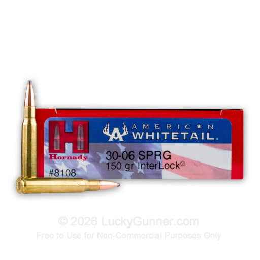 30-06 - 150 Grain SP - Hornady American Whitetail - 200 Rounds