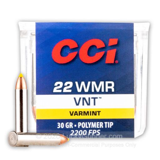 22 WMR - 30 Grain VNT - CCI - 50 Rounds