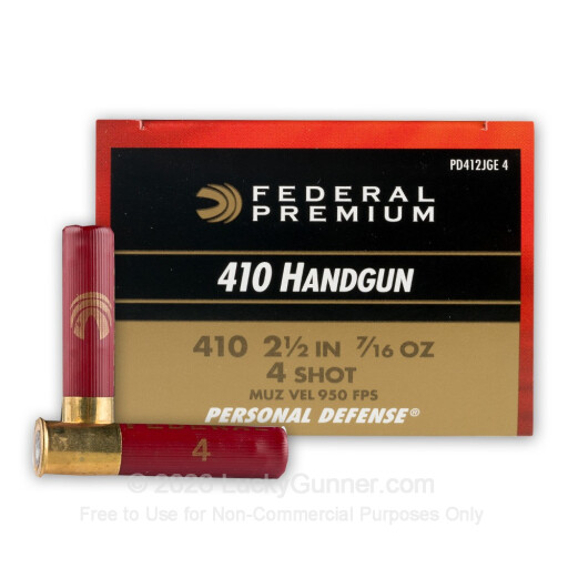 410 Bore - 2-1/2" #4 Shot - Federal - 20 Rounds