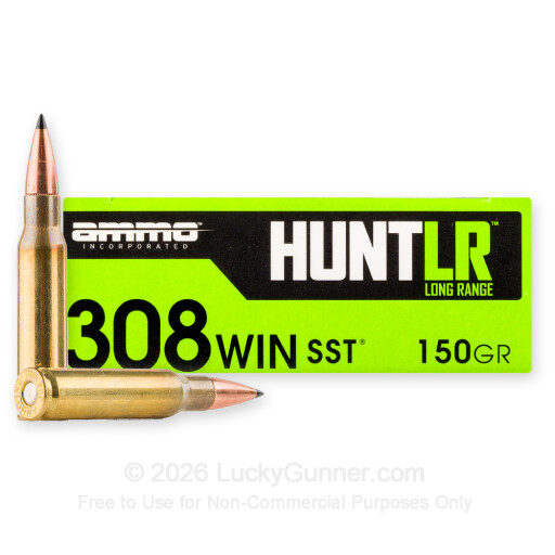 308 - 150 Grain SST - Ammo Inc. Hunt LR - 20 Rounds