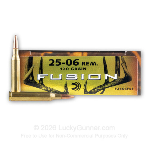 25-06 - 120 gr Fusion - Federal Fusion - 20 Rounds