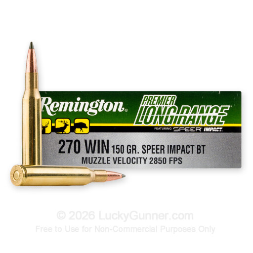 270 - 150 Grain Speer Impact - Remington Premier Long Range - 20 Rounds