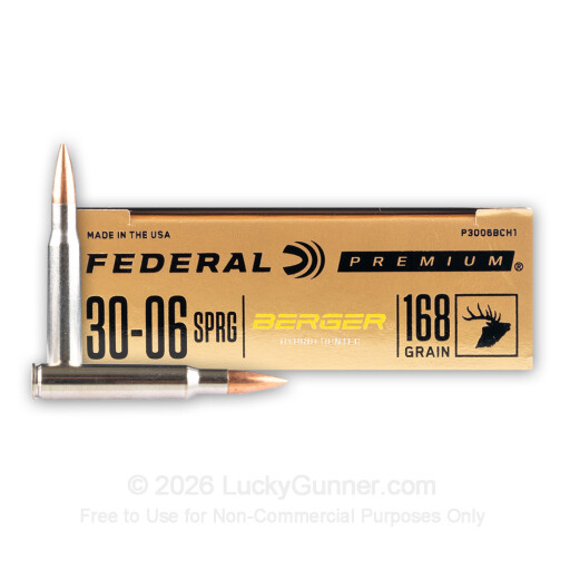 30-06 - 168 Grain Berger Hybrid Hunter - Federal - 20 Rounds