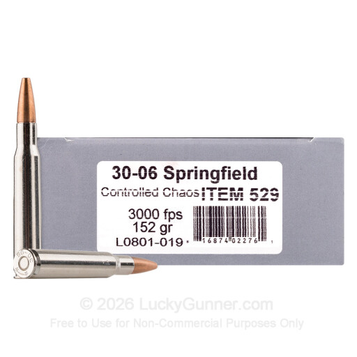 30-06 - 152 Grain Controlled Chaos - Underwood - 20 Rounds