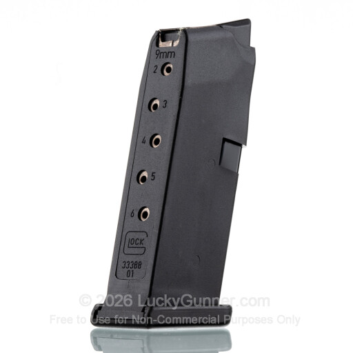 Glock 43 6 Round 9mm Luger Generation 4 Factory Magazine