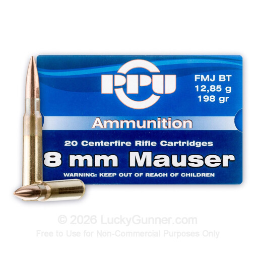 8x57mm - 198 Grain FMJ-BT - Prvi Partizan - 20 Rounds