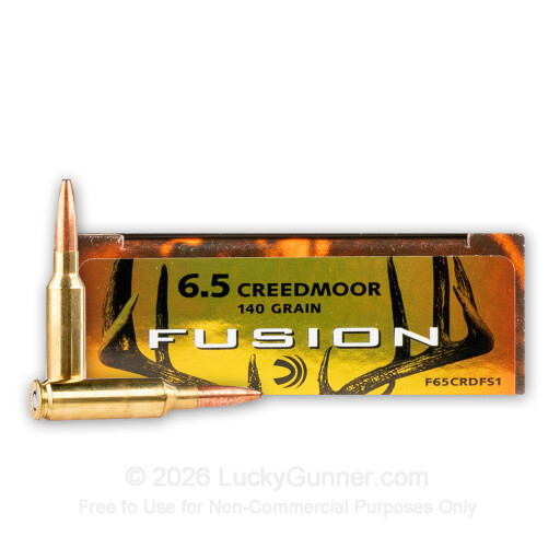 6.5 Creedmoor - 140 Grain SP - Federal Fusion - 20 Rounds