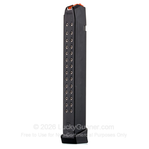 GLOCK 17 9mm Luger Factory Magazine 33 Rounds Polymer/Steel Black