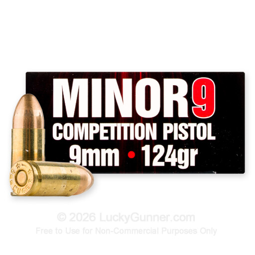 9mm - 124 Grain FMJ - Eley Minor9 - 50 Rounds