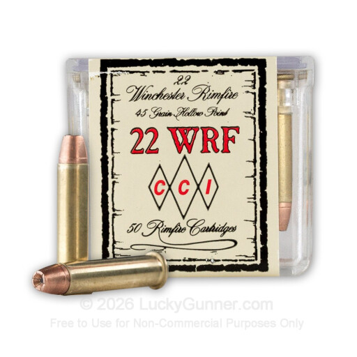 22 Winchester Rimfire - 45 Grain JHP - CCI - 50 Rounds