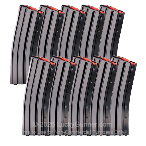 South Korean Military Surplus AR-15 Magazine - 5.56/.223 30 Round - Black - 10 Magazines