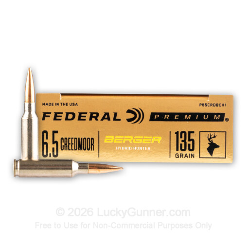6.5 Creedmoor - 135 Grain Hybrid Hunter - Federal - 20 Rounds