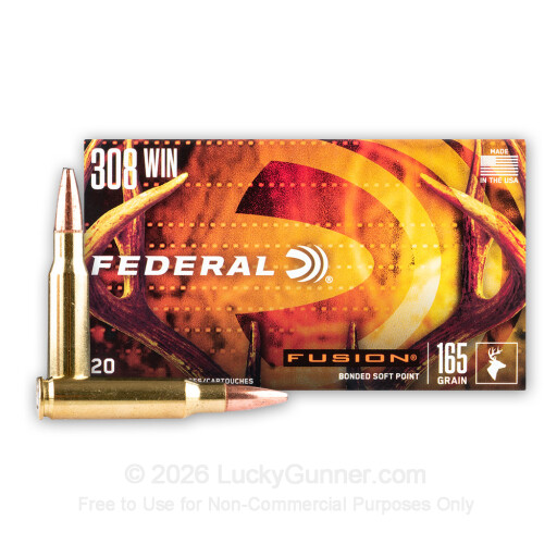 308 - 165 Grain Fusion - Federal Fusion - 20 Rounds