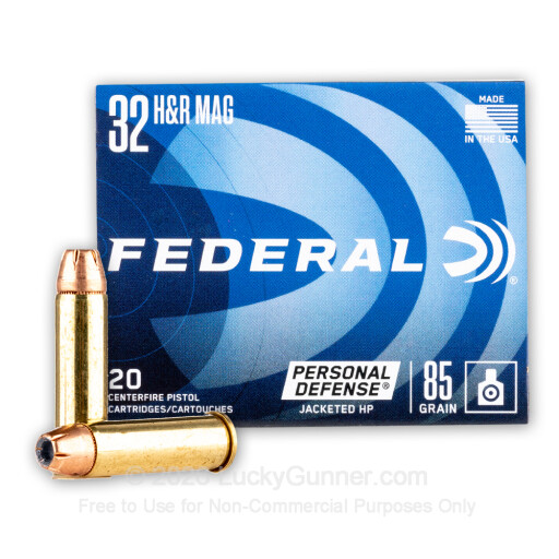 32 H&R Magnum - 85 Grain JHP - Federal Personal Defense - 20 Rounds