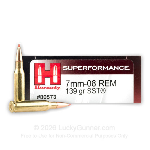 7mm-08 Rem - 139 gr SST - Hornady - 20 Rounds