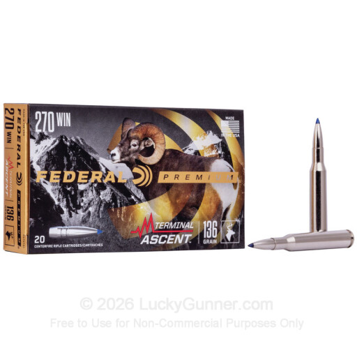 270 - 136 Grain Terminal Ascent - Federal - 20 Rounds