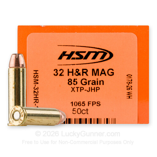 32 H&R Magnum - 85 Grain XTP JHP - HSM - 50 Rounds