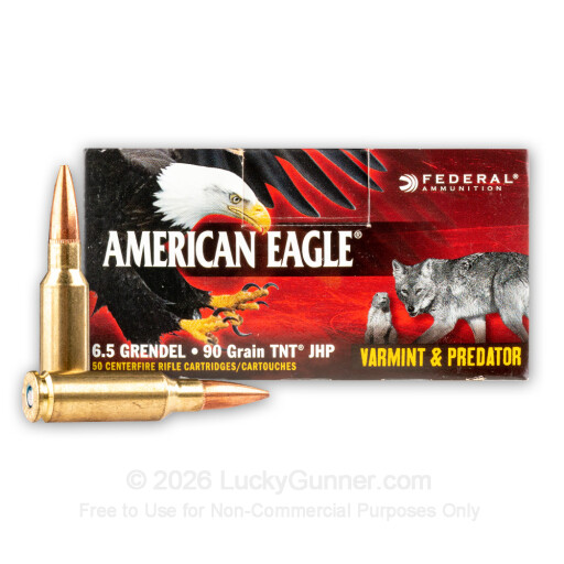 6.5 Grendel - 90 Grain JHP TNT - Federal American Eagle - 50 Rounds