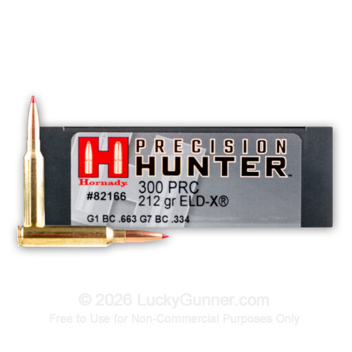 300 PRC - 212 Grain ELD-X - Hornady Precision Hunter - 20 Rounds