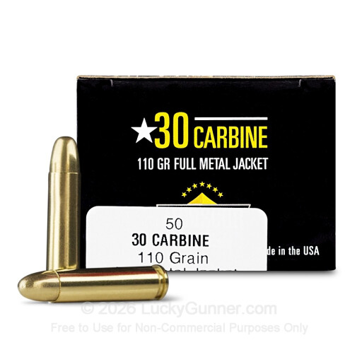30 Carbine - 110 Grain FMJ - Armscor USA - 1000 Rounds