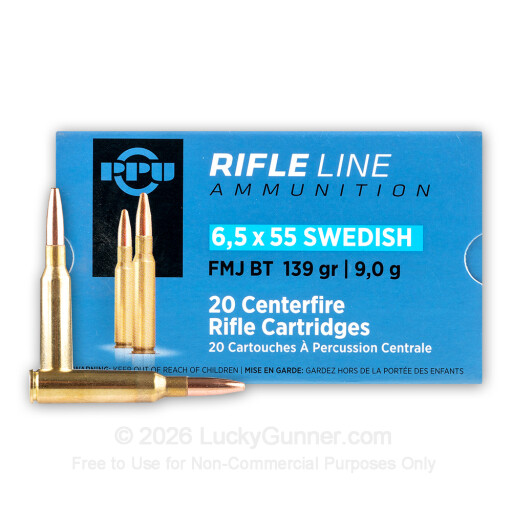 6.5x55mm Swedish - 139 gr FMJ - Prvi Partizan - 20 Rounds