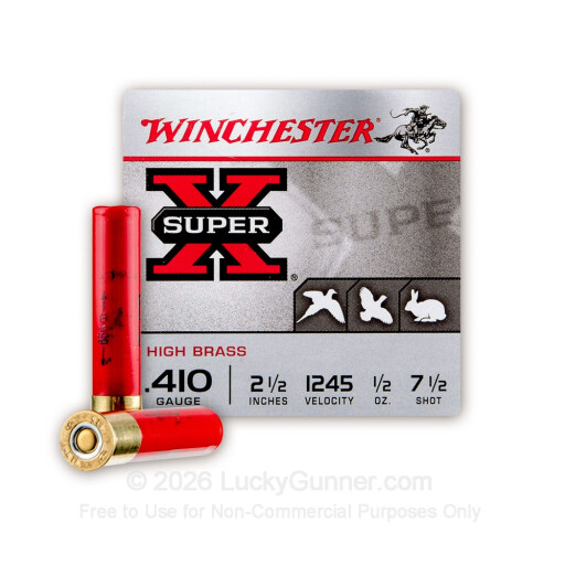 410 Bore - 2-1/2" 1/2oz. #7.5 Shot - Winchester Super-X - 25 Rounds