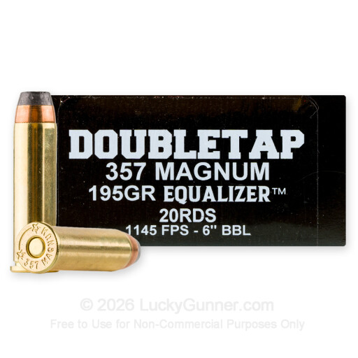 357 Mag - 195 Grain Equalizer - Doubletap - 20 Rounds