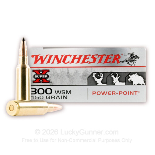 300 WSM - 150 Grain Power Point -  Winchester Super-X - 20 Rounds