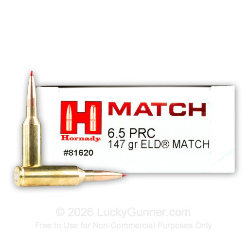 6.5 PRC - 147 Grain ELD Match - Hornady - 200 Rounds