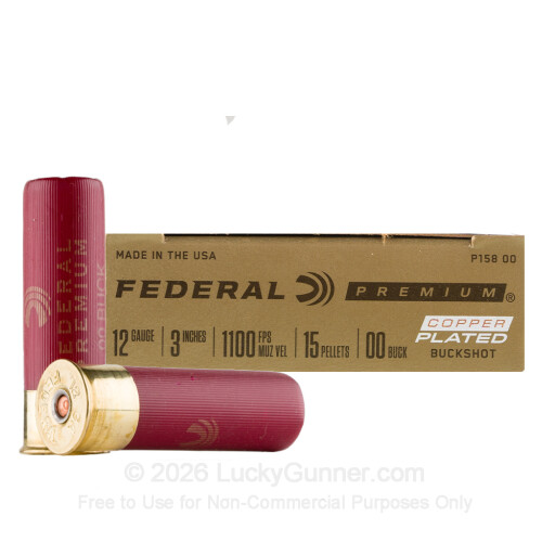 12 Gauge - 3" Magnum 00 Buck - Federal Premium Vital-Shok - 5 Rounds