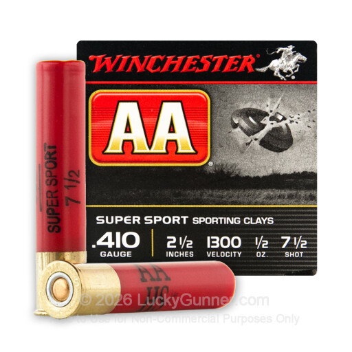 410 Gauge - 2-1/2" #7-1/2 Shot - Winchester AA Sporting Clays - 25 Rounds