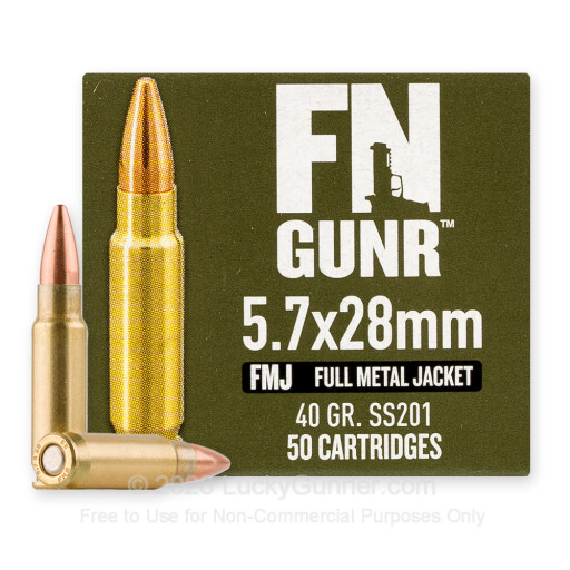 5.7x28mm - 40 Grain FMJ - FN Herstal - 50 Rounds