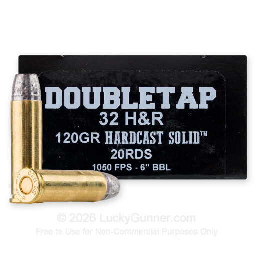 32 H&R Magnum - 120 Grain Hard Cast - Doubletap - 20 Rounds