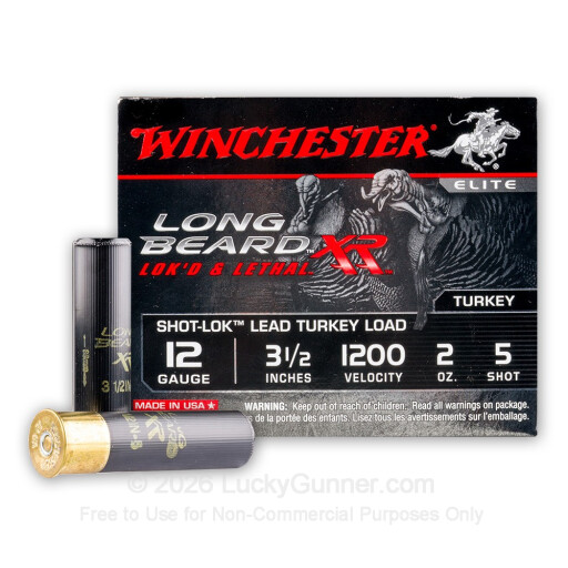 12 Gauge - 3-1/2" 2oz. #5 Shot - Winchester Long Beard XR- 10 Rounds