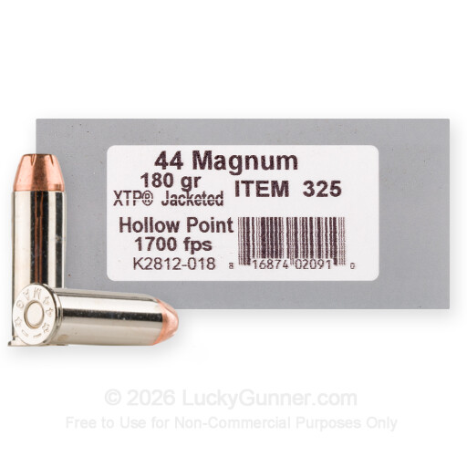 44 Mag - 180 Grain XTP JHP - Underwood - 20 Rounds