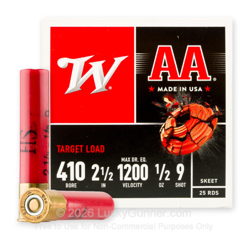 410 Bore - 2-1/2" #9 AA-HS Target - Winchester - 250 Rounds