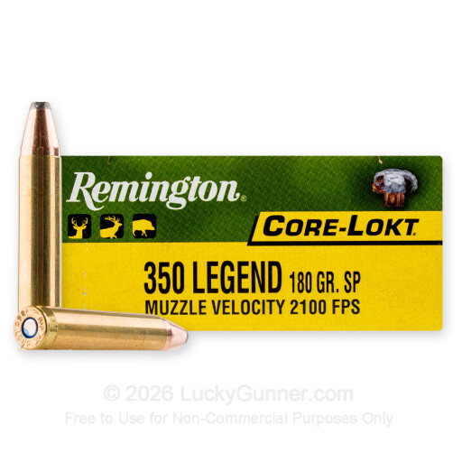 350 Legend - 180 Grain JSP - Remington Core-Lokt - 20 Rounds