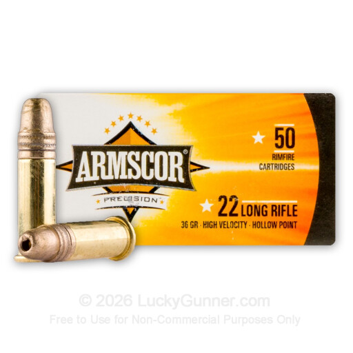 22 LR - 36 Grain HP - Armscor - 50 Rounds