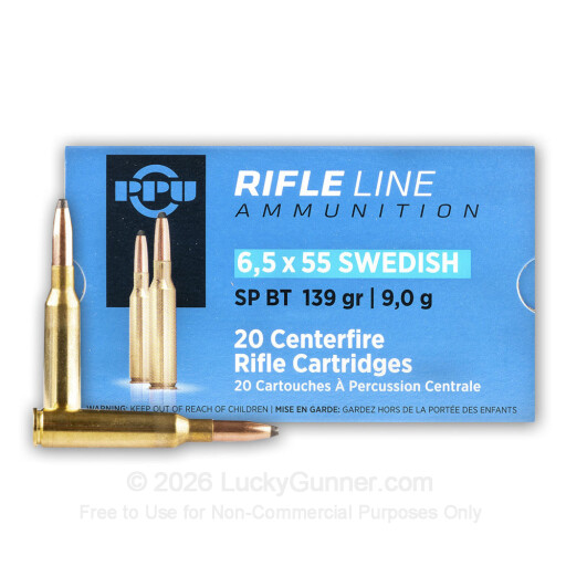 6.5x55mm Swedish - 139 gr SP - Prvi Partizan - 20 Rounds