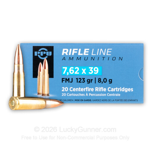 7.62x39 - 123 gr FMJ - Prvi Partizan - 1000 Rounds
