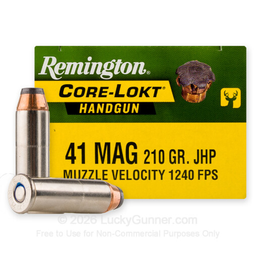 41 Remington Mag - 210 Grain JSP - Remington HTP - 20 Rounds
