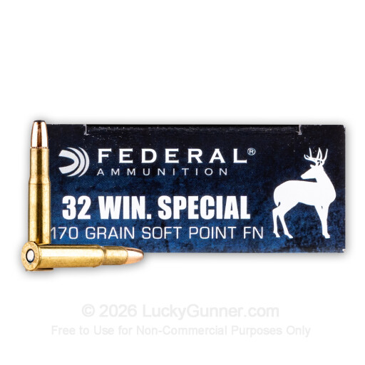 32 Winchester Special - 170 gr SP - Federal Power-Shok - 20 Rounds