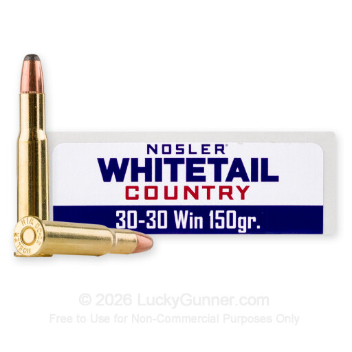 30-30 - 150 Grain SP - Nosler Whitetail Country - 20 Rounds