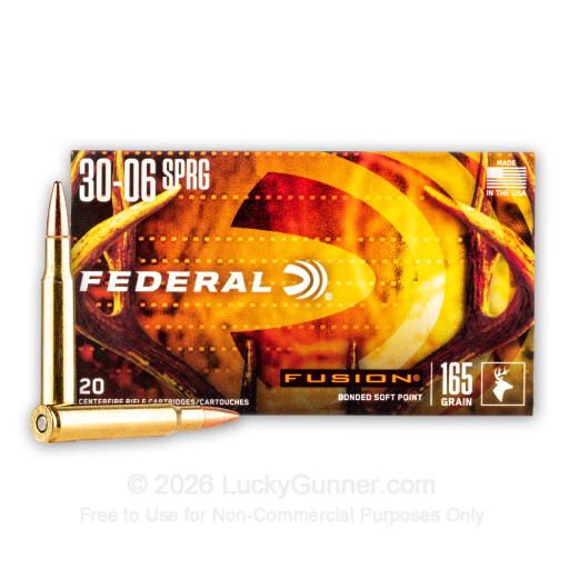 30-06 - 165 gr Fusion - Federal Fusion - 20 Rounds
