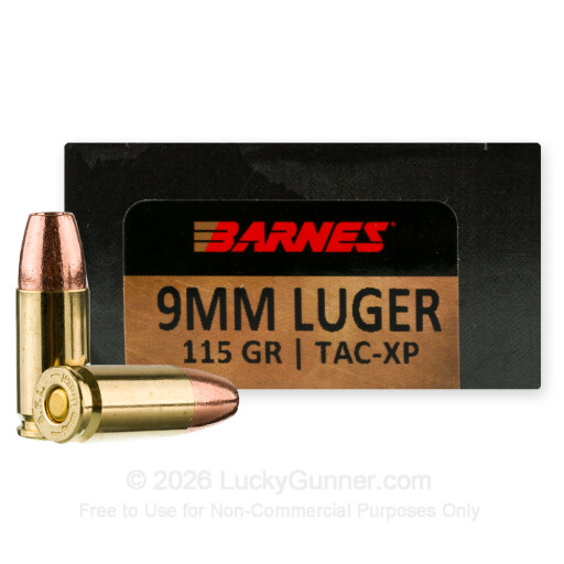 9mm - 115 Grain XPB - Barnes VOR-TX - 20 Rounds